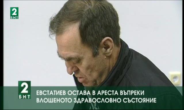 Иван Евстатиев остава в ареста