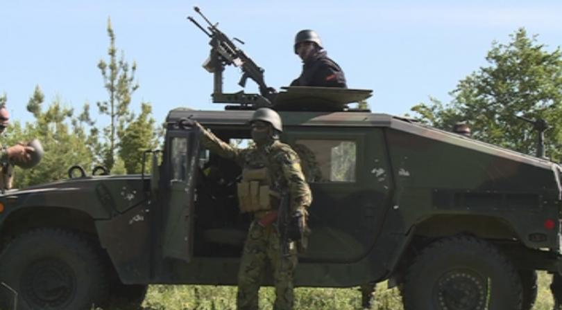 Военните министри на България и Македония участваха в демонстрация на военни